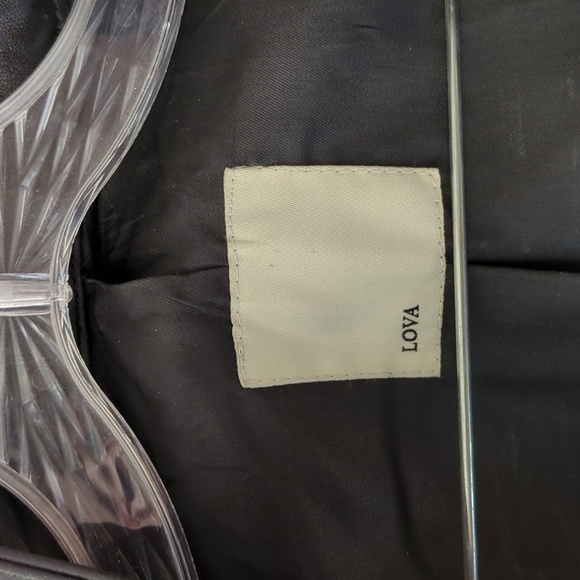 Lova Black Leather Motorcycle Jacket Made in USA - Picture 2 of 5